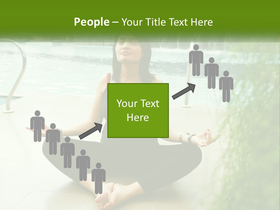 Woman Meditating PowerPoint Template