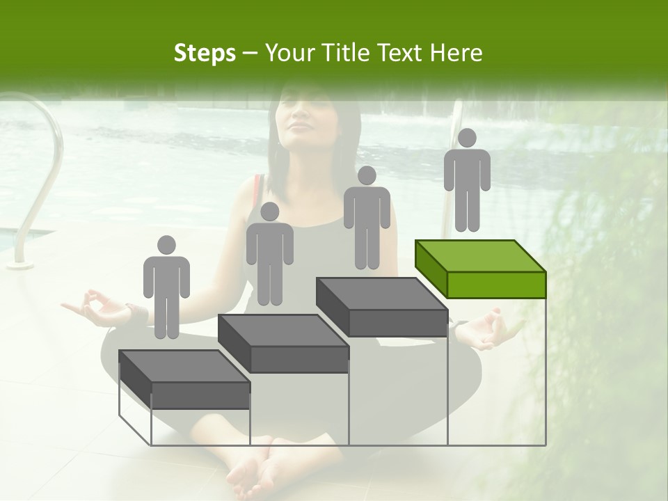 Woman Meditating PowerPoint Template