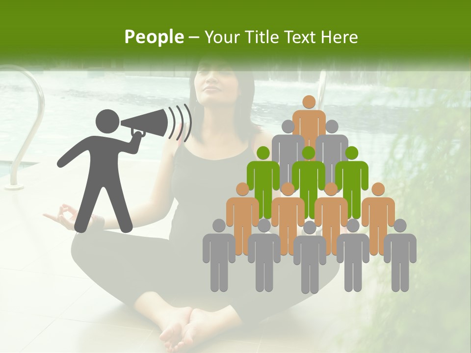 Woman Meditating PowerPoint Template