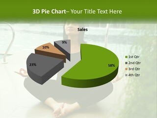 Woman Meditating PowerPoint Template