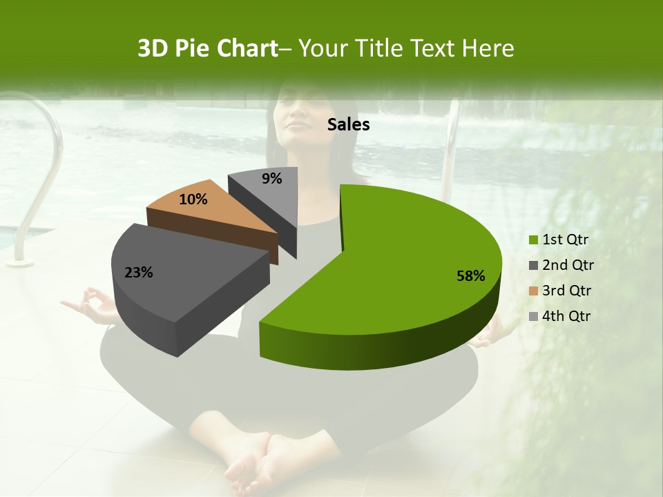 Woman Meditating PowerPoint Template