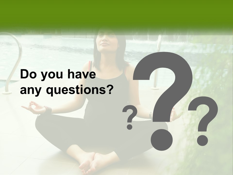 Woman Meditating PowerPoint Template