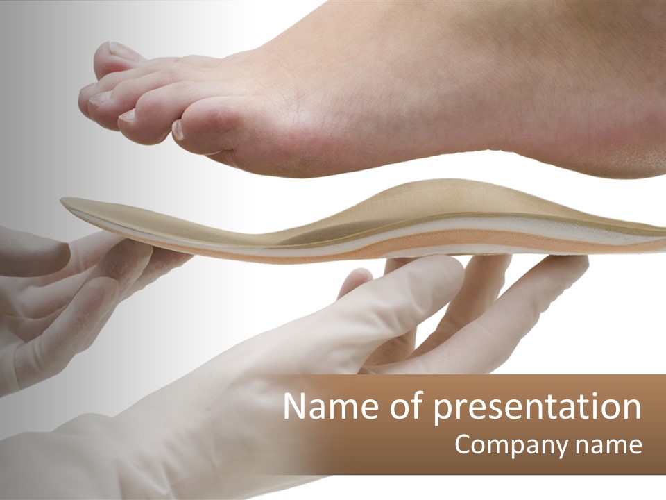 Orthopedic Insole For Shoes PowerPoint Template