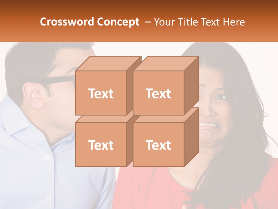 Kissing Disgust PowerPoint Template