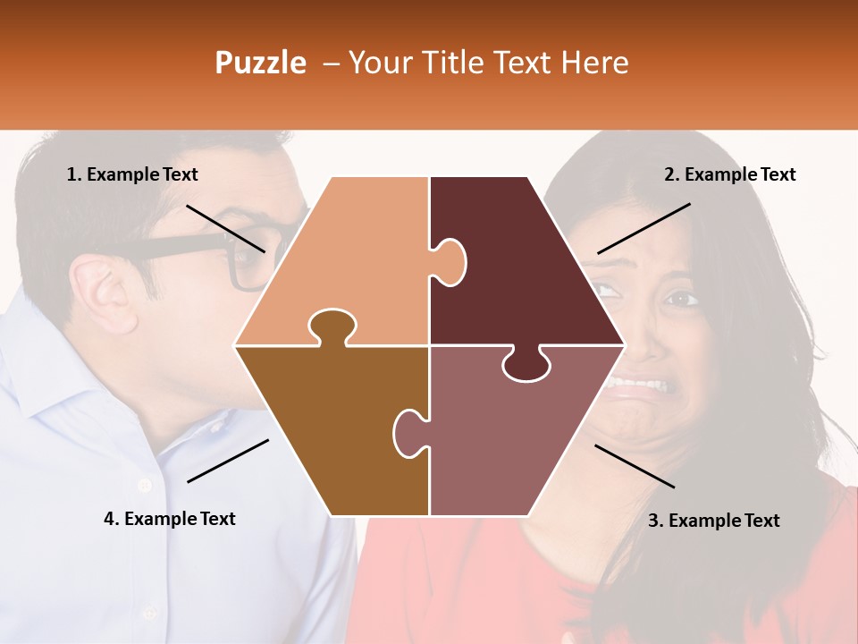 Kissing Disgust PowerPoint Template