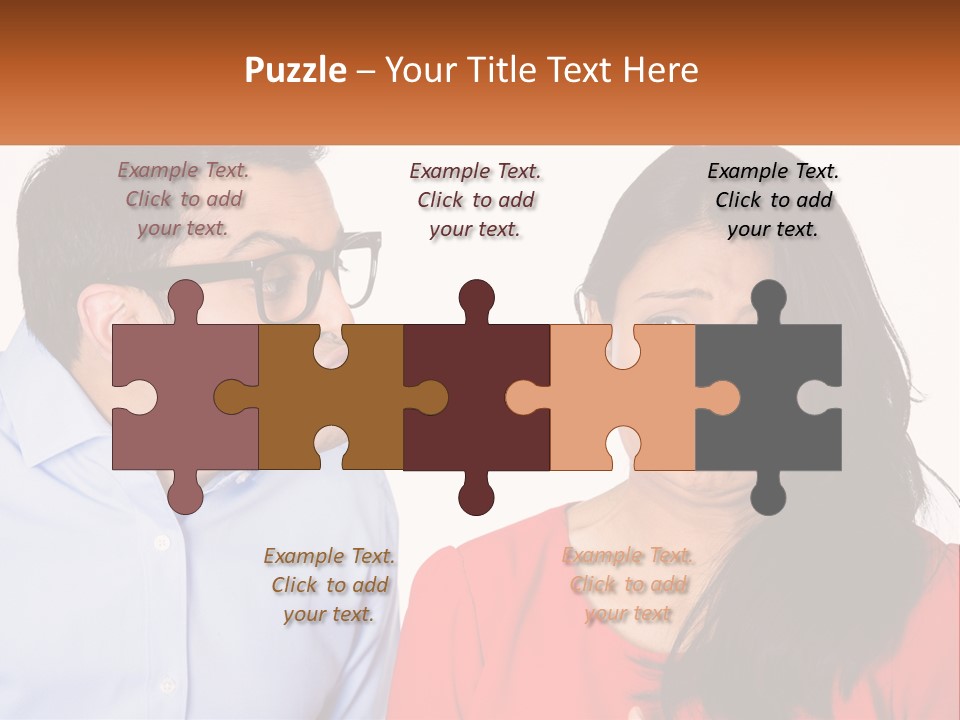 Kissing Disgust PowerPoint Template