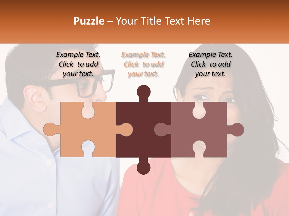 Kissing Disgust PowerPoint Template