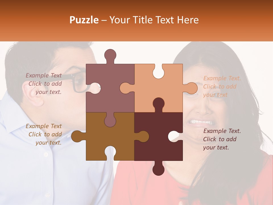 Kissing Disgust PowerPoint Template