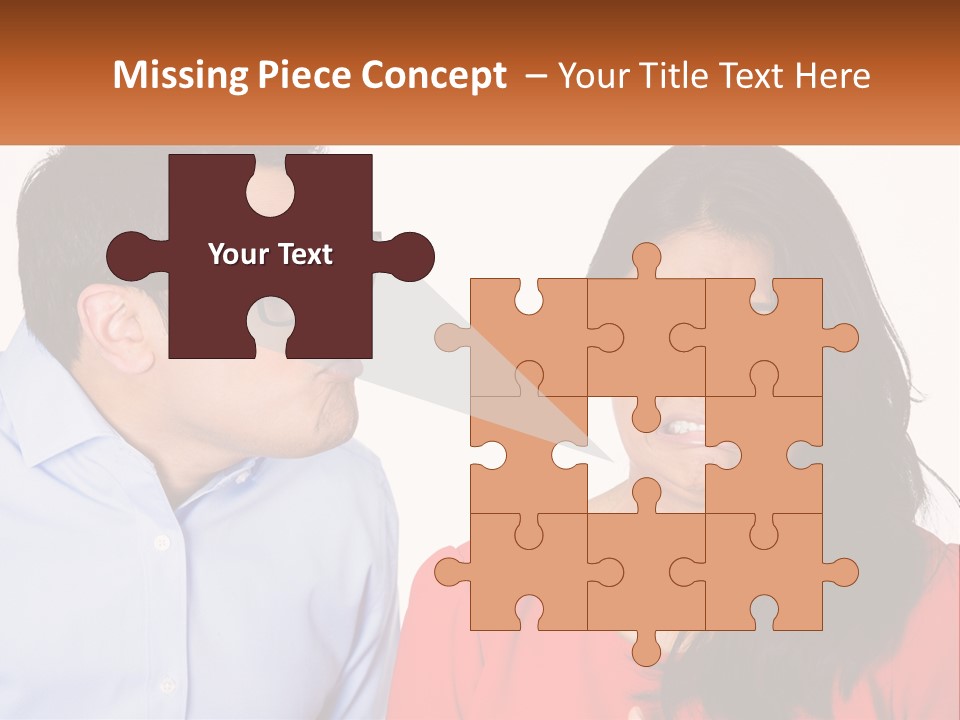 Kissing Disgust PowerPoint Template