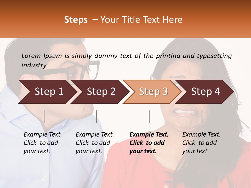 Kissing Disgust PowerPoint Template