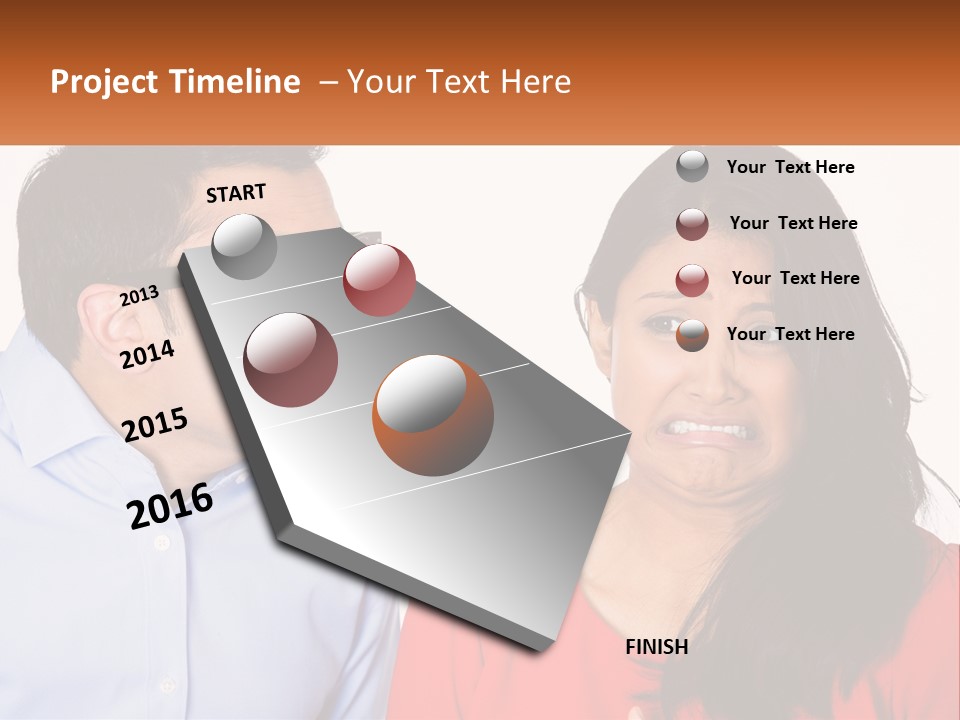 Kissing Disgust PowerPoint Template