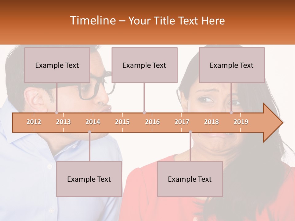 Kissing Disgust PowerPoint Template