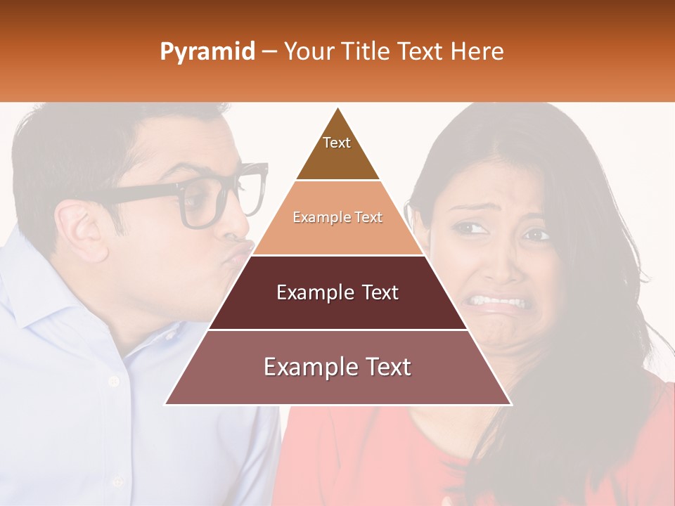 Kissing Disgust PowerPoint Template