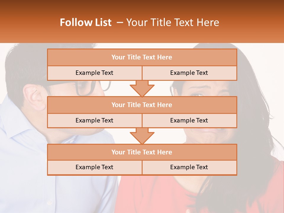 Kissing Disgust PowerPoint Template