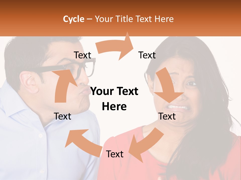 Kissing Disgust PowerPoint Template