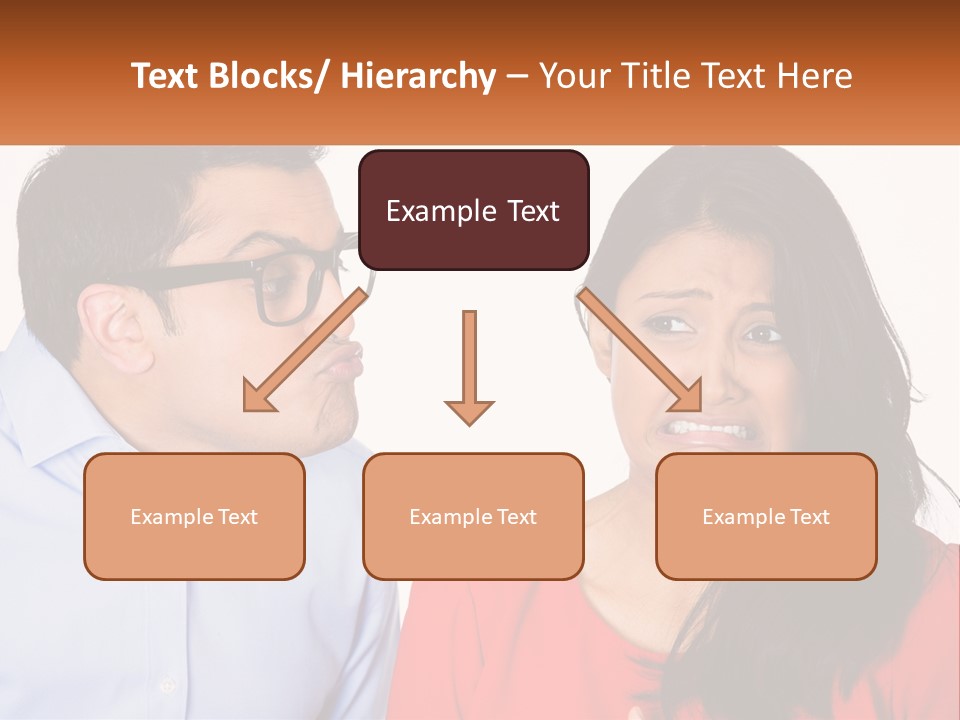 Kissing Disgust PowerPoint Template