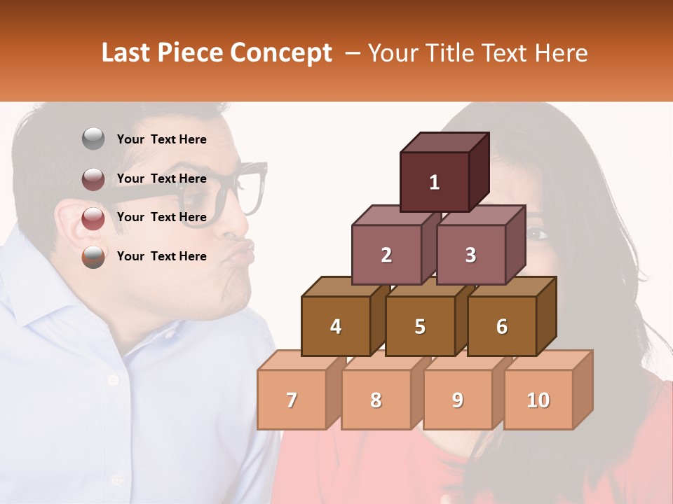 Kissing Disgust PowerPoint Template