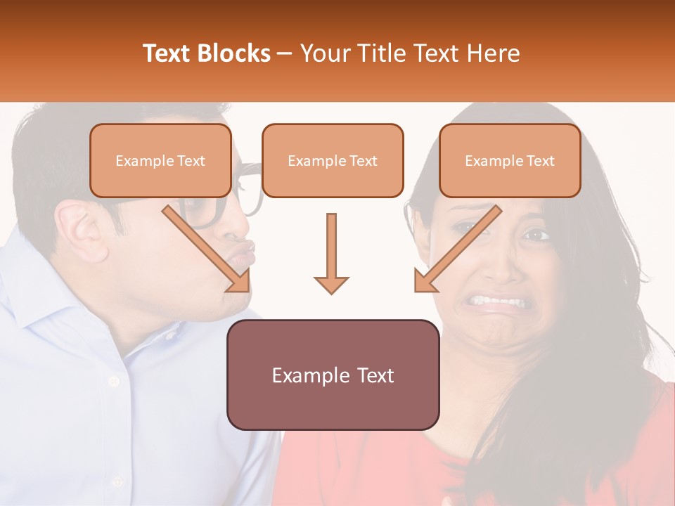 Kissing Disgust PowerPoint Template