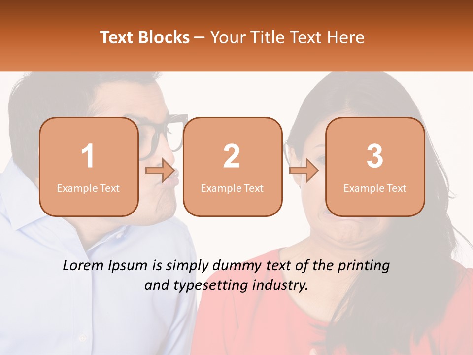 Kissing Disgust PowerPoint Template