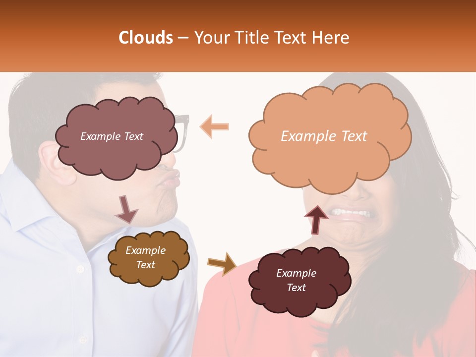 Kissing Disgust PowerPoint Template