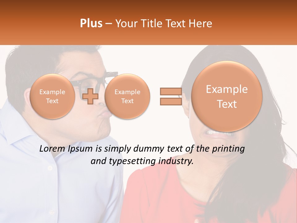 Kissing Disgust PowerPoint Template