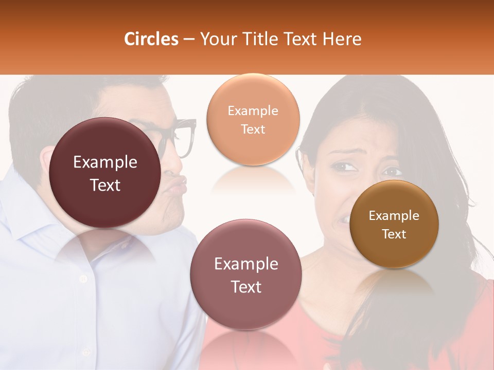 Kissing Disgust PowerPoint Template