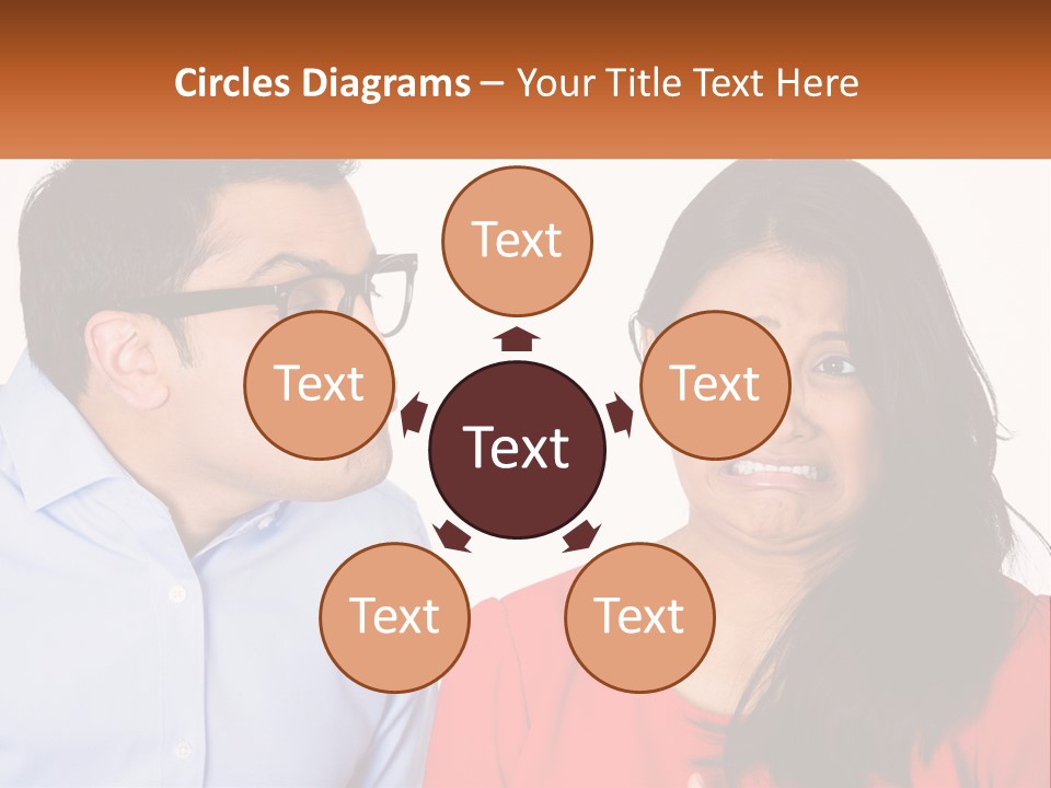 Kissing Disgust PowerPoint Template