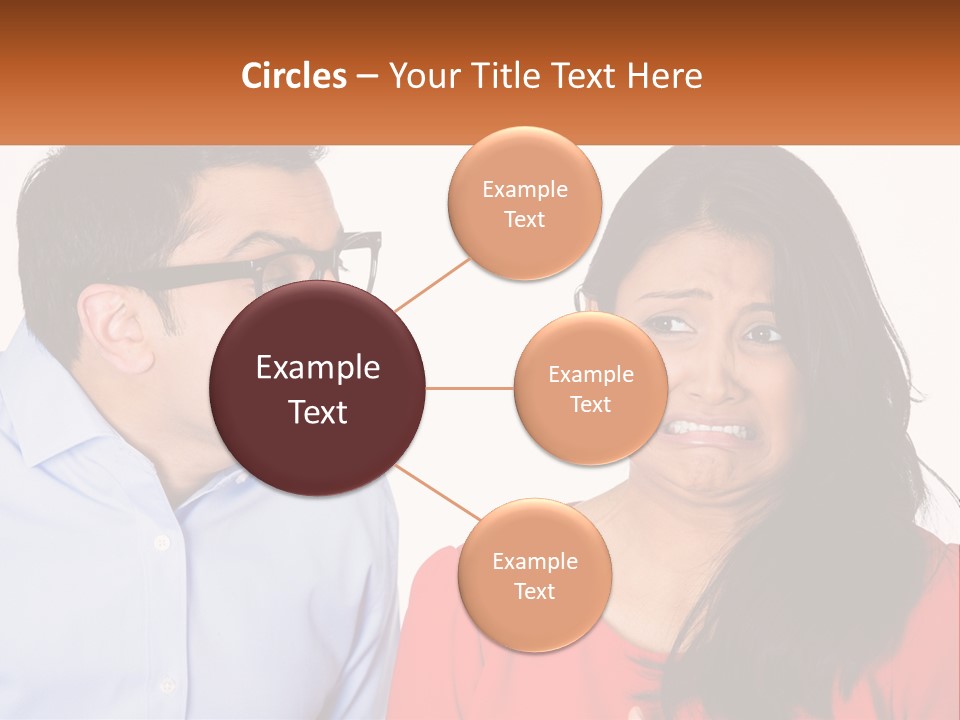 Kissing Disgust PowerPoint Template