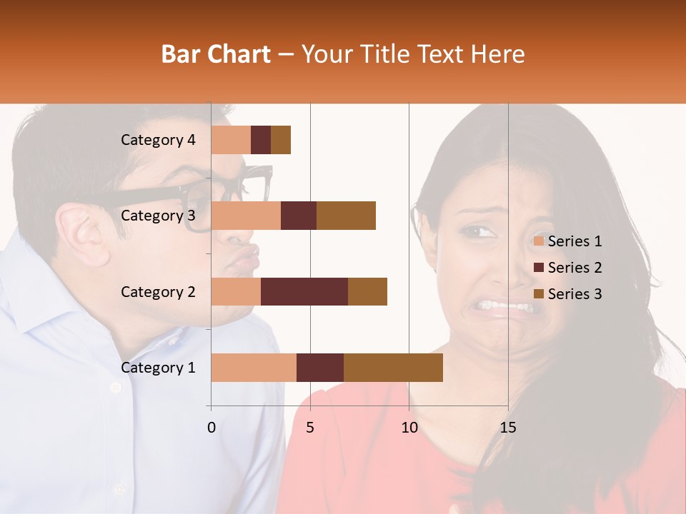 Kissing Disgust PowerPoint Template