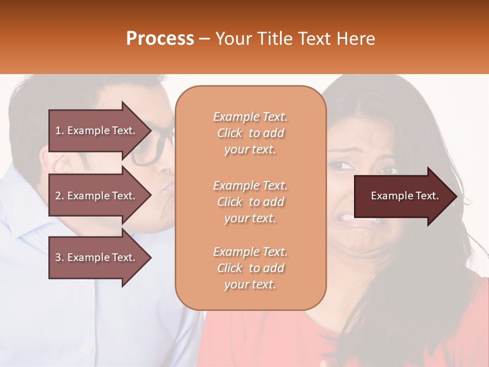 Kissing Disgust PowerPoint Template