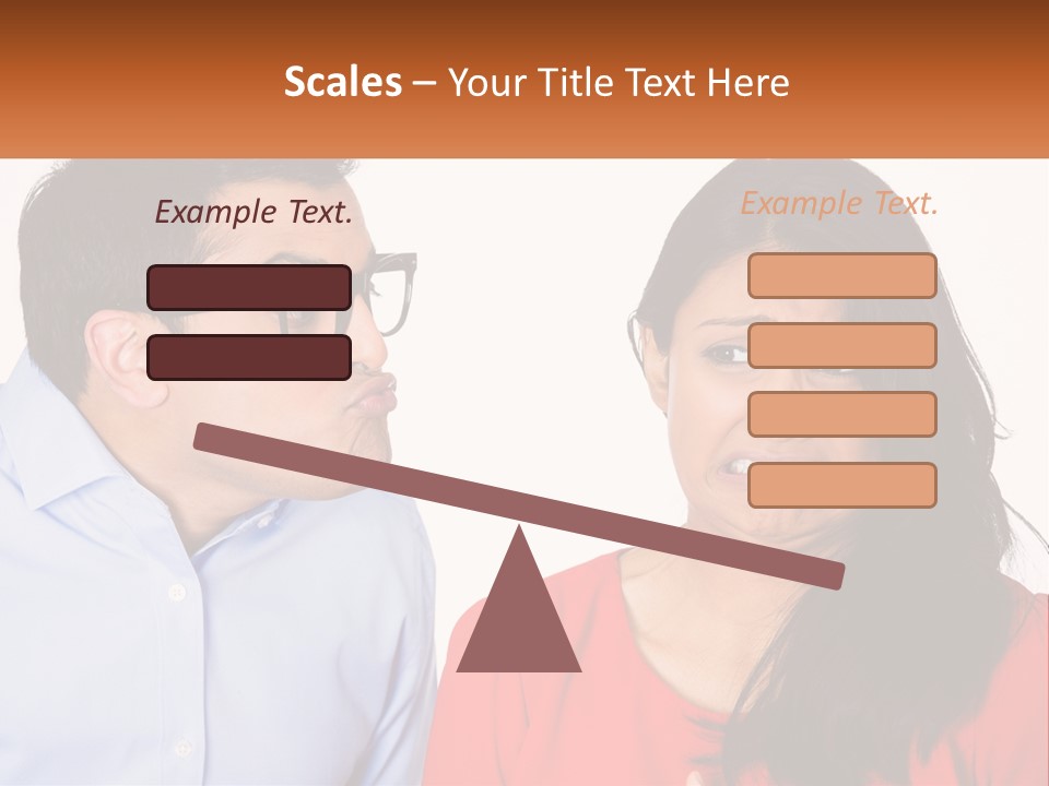 Kissing Disgust PowerPoint Template