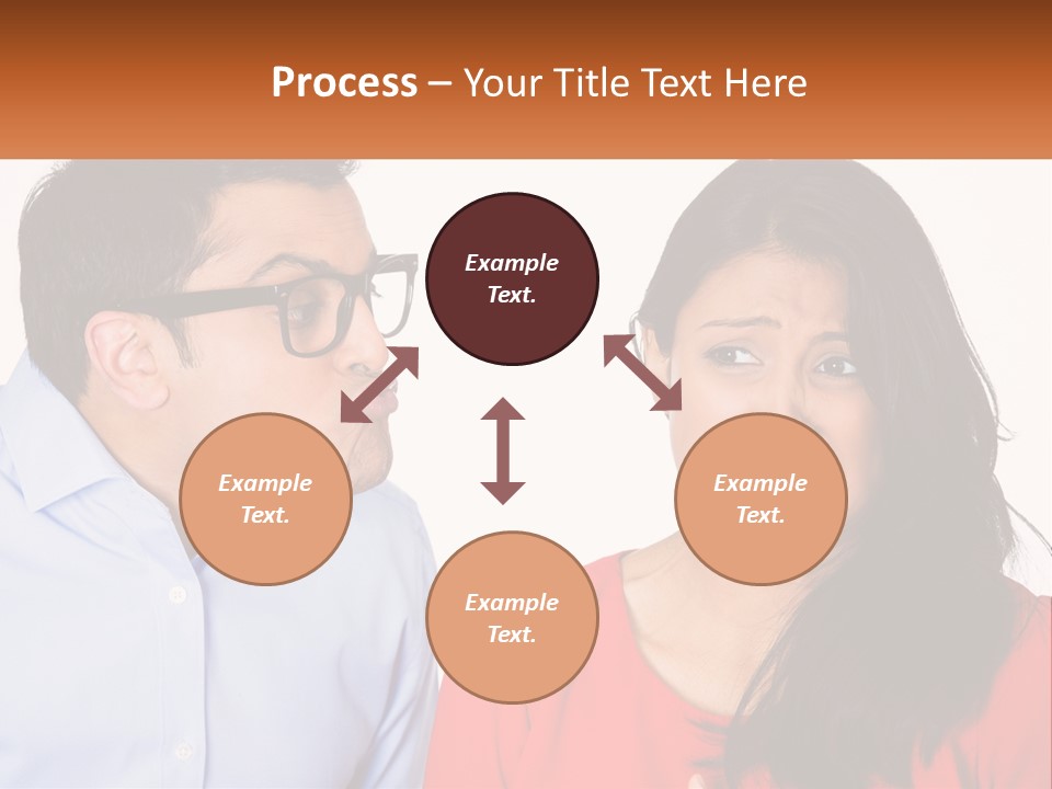 Kissing Disgust PowerPoint Template