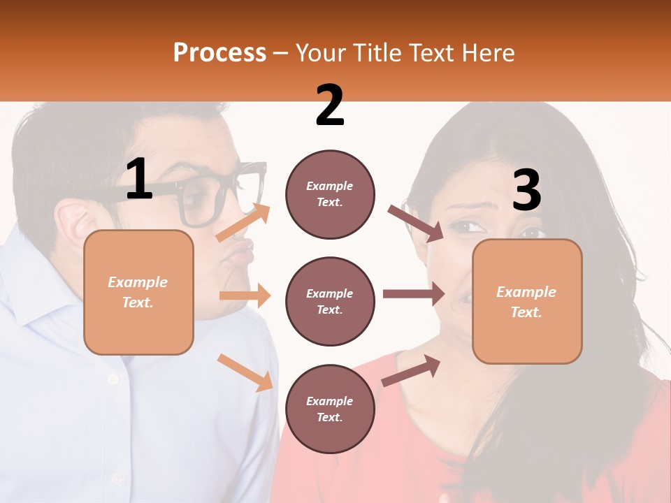 Kissing Disgust PowerPoint Template