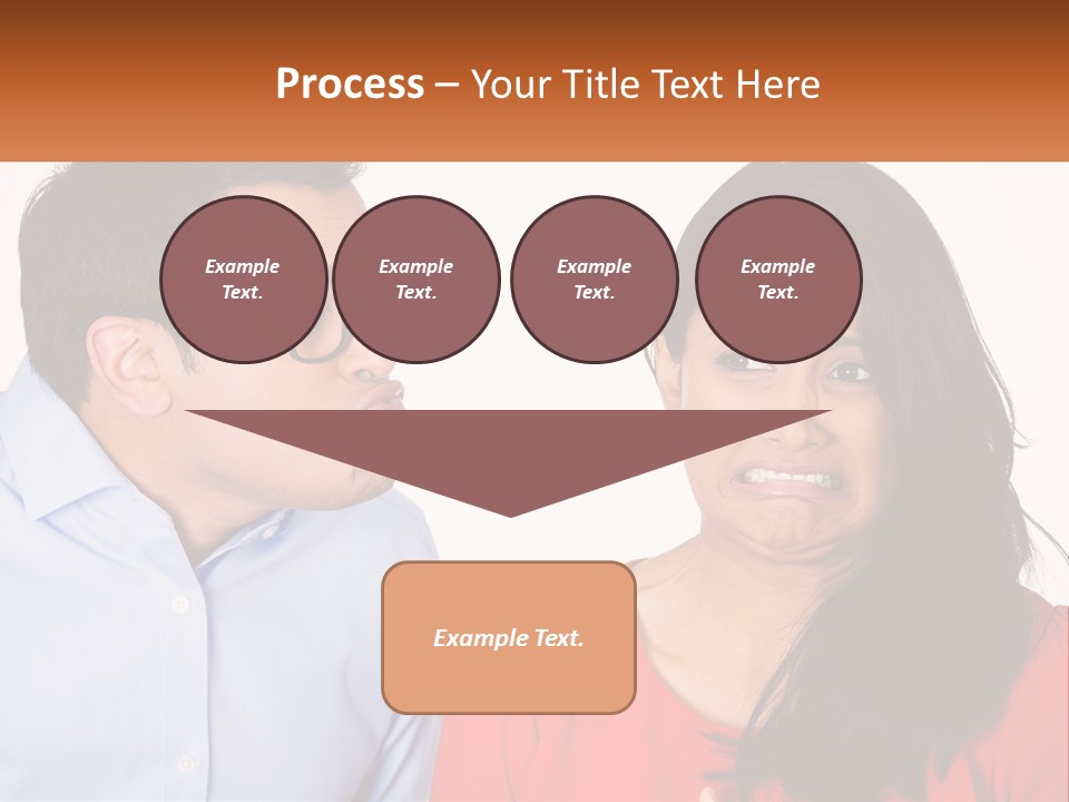 Kissing Disgust PowerPoint Template