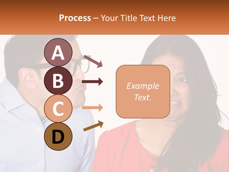 Kissing Disgust PowerPoint Template