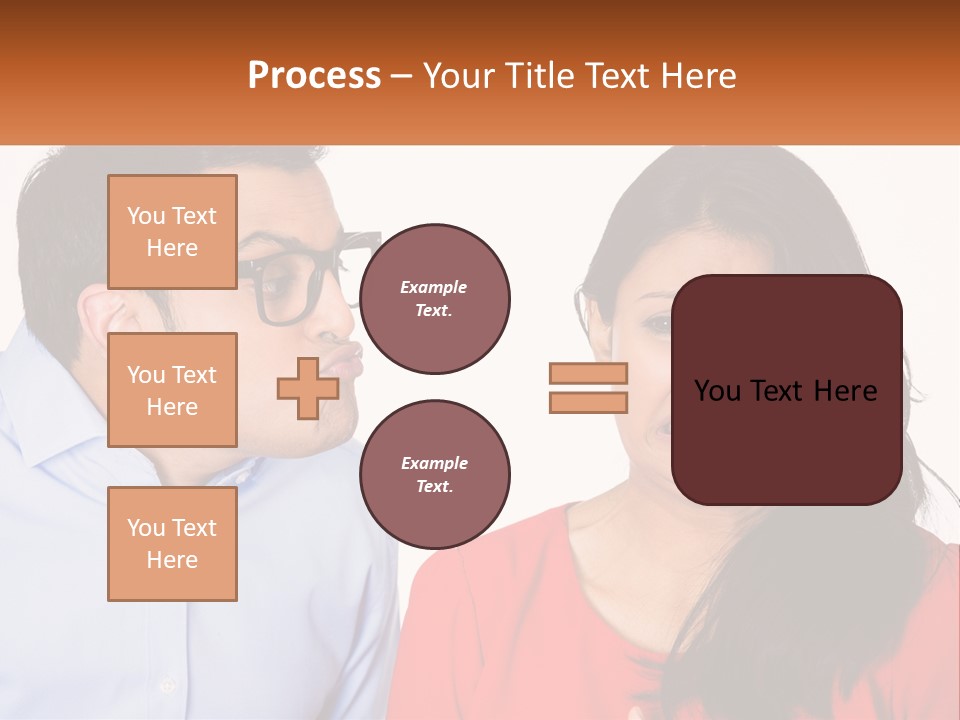 Kissing Disgust PowerPoint Template