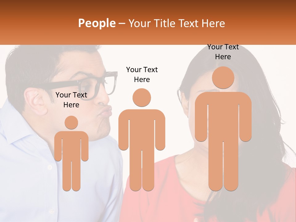 Kissing Disgust PowerPoint Template