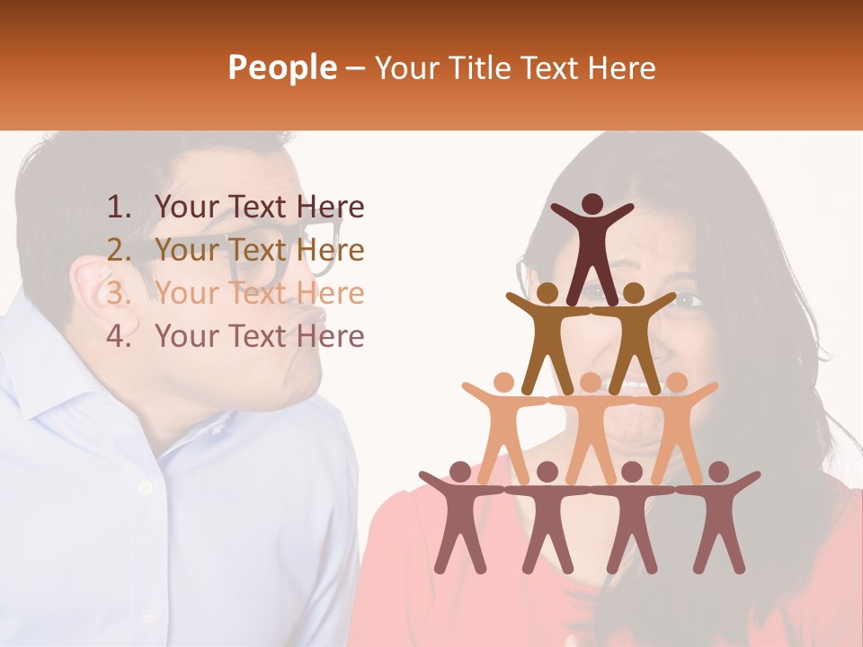 Kissing Disgust PowerPoint Template