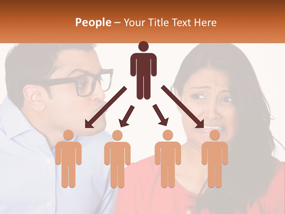 Kissing Disgust PowerPoint Template