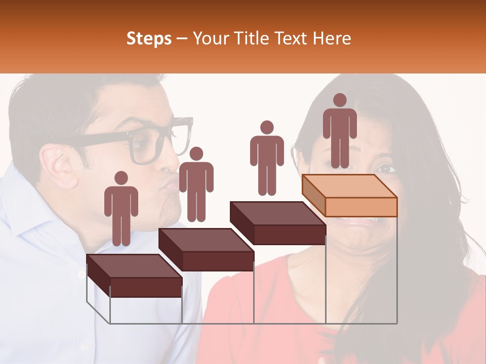 Kissing Disgust PowerPoint Template