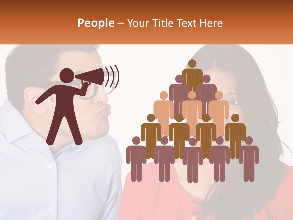 Kissing Disgust PowerPoint Template