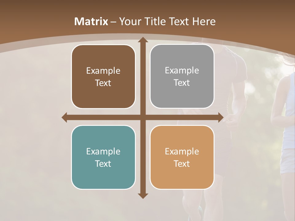 Guy And Girl On A Morning Run PowerPoint Template