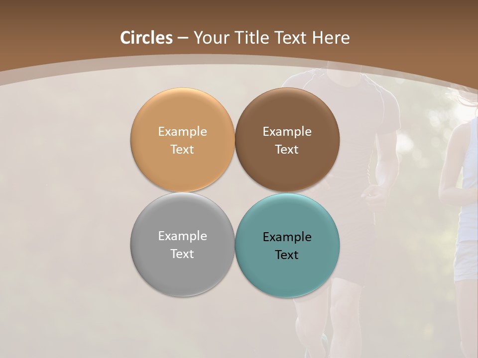 Guy And Girl On A Morning Run PowerPoint Template