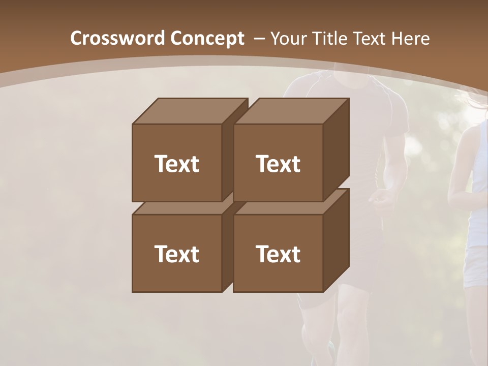 Guy And Girl On A Morning Run PowerPoint Template