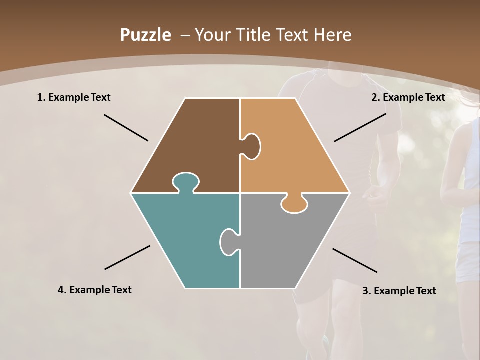 Guy And Girl On A Morning Run PowerPoint Template