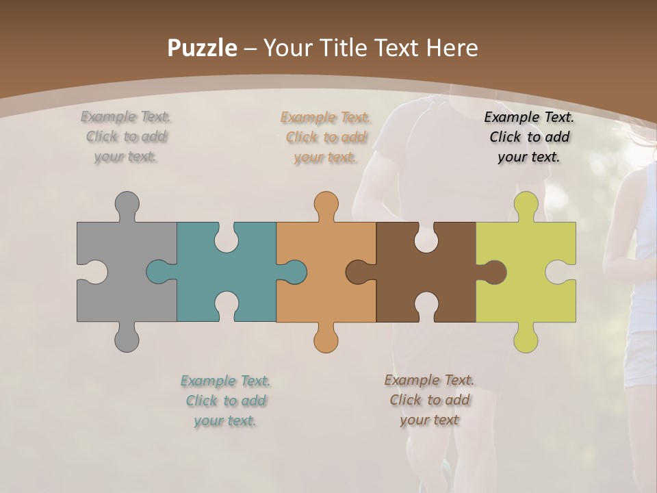 Guy And Girl On A Morning Run PowerPoint Template