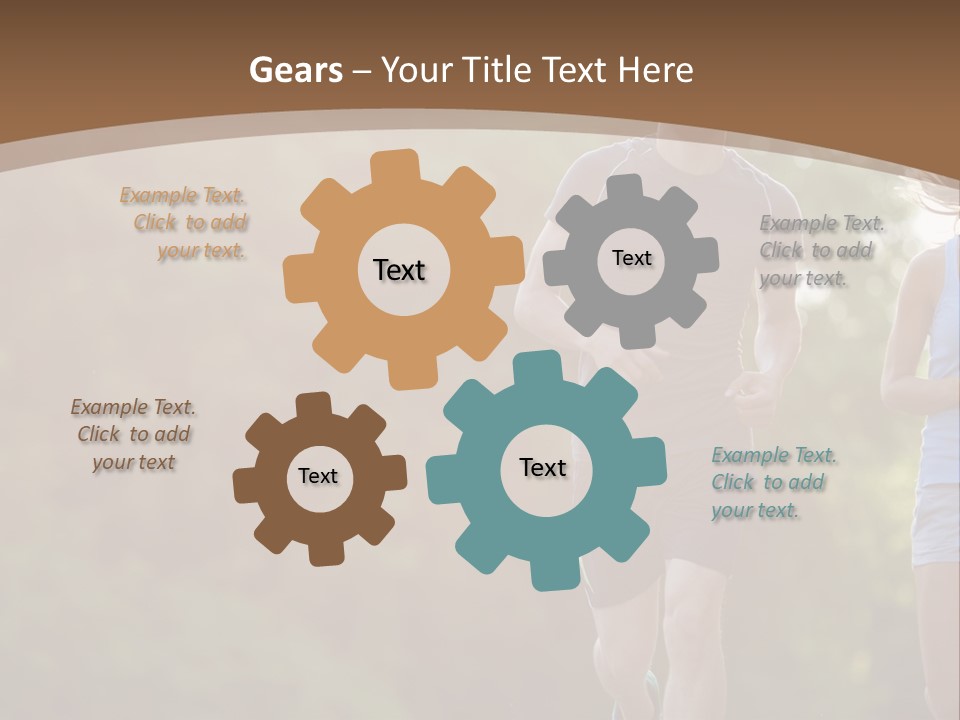 Guy And Girl On A Morning Run PowerPoint Template