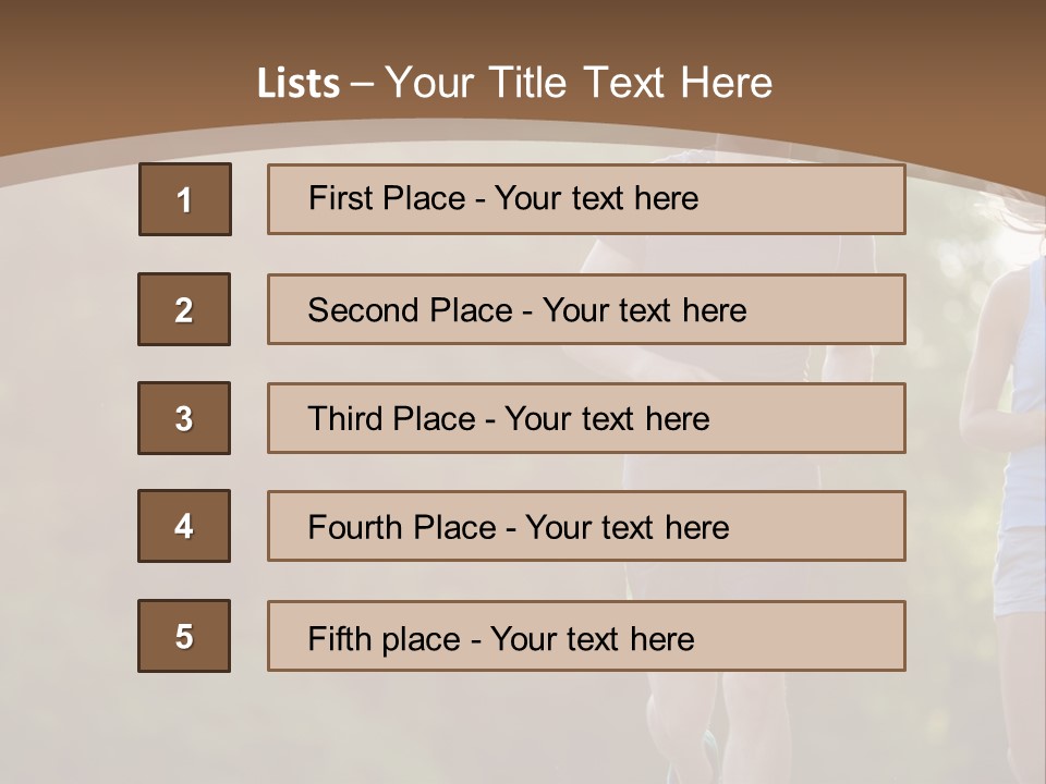 Guy And Girl On A Morning Run PowerPoint Template