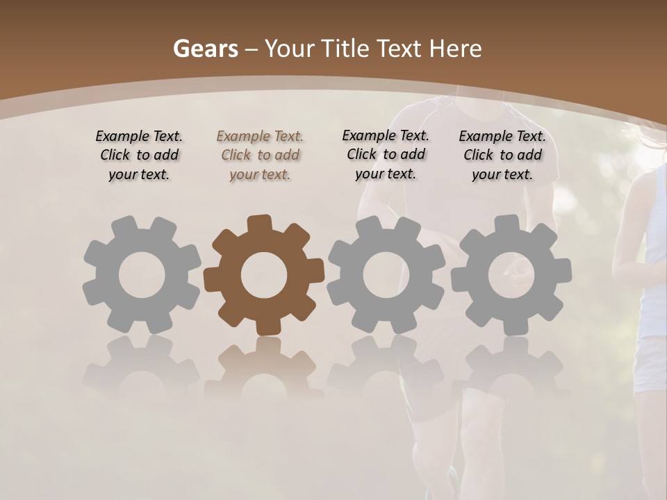 Guy And Girl On A Morning Run PowerPoint Template