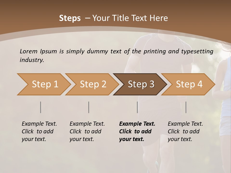 Guy And Girl On A Morning Run PowerPoint Template